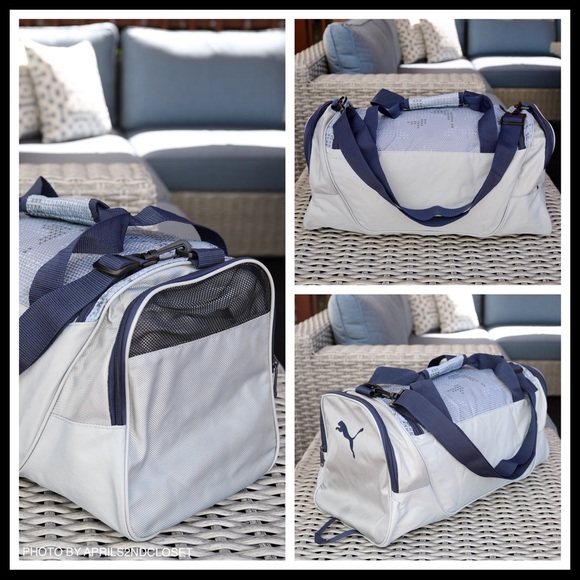 PUMA LOGO DUFFEL GYM TRAVEL BAG - Picture 5 of 8